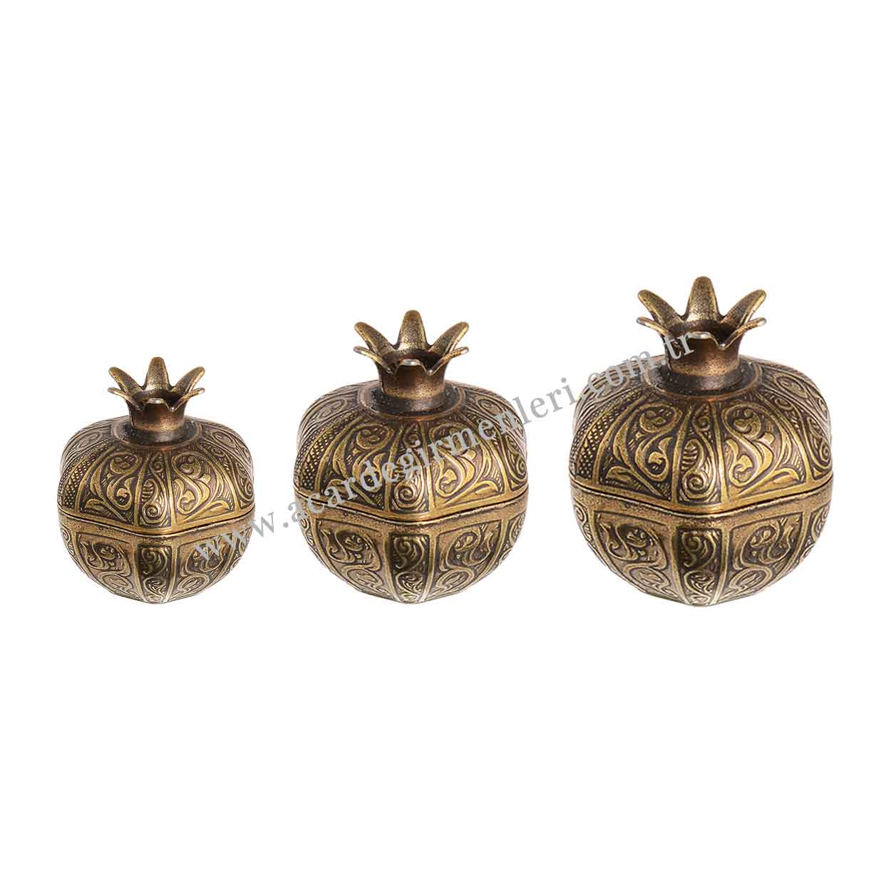 POMEGRANATE SET OF 3 LOKUMLUK