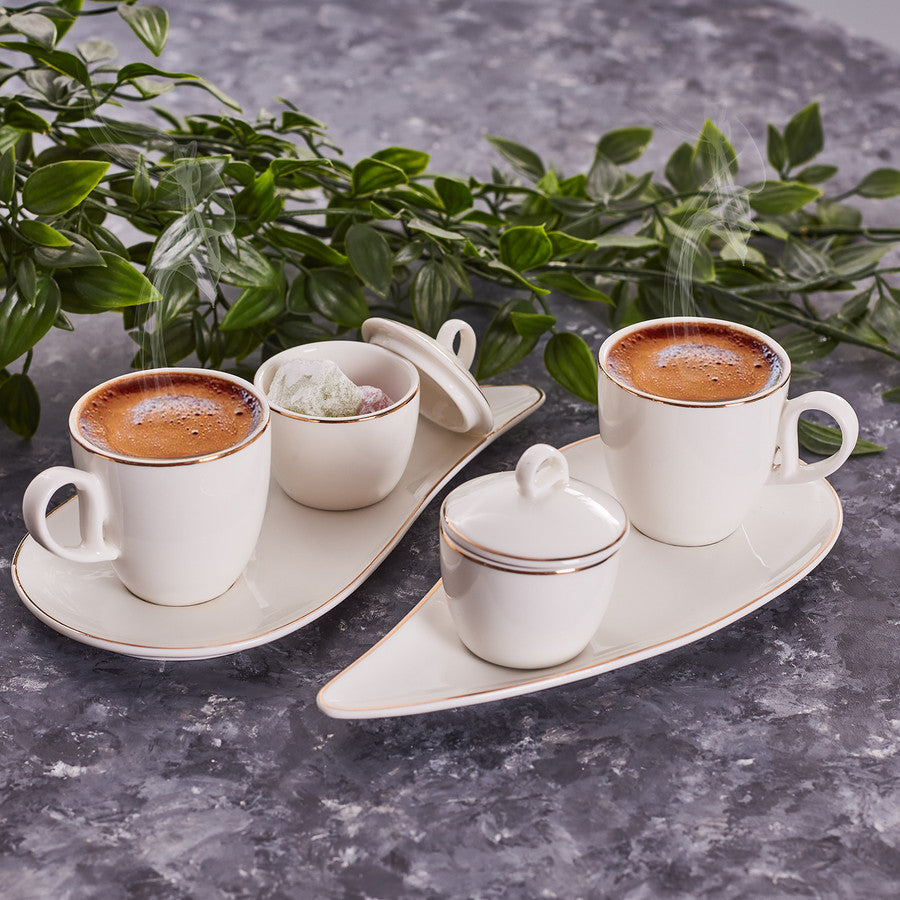 Saturn Turkish Coffee Cups, Espresso Cups Set of 6 Includes 12