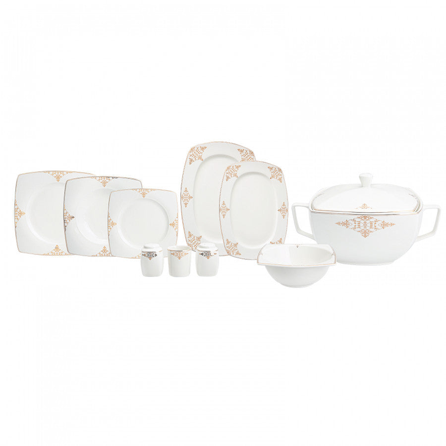 KARACA MELINA FINE CREAM 60 PCS DINNERWARE SET