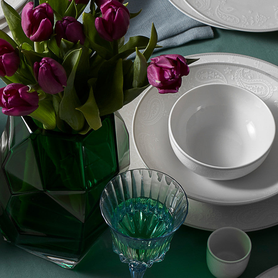 KARACA NEW SHAWL CREAM PLATIN 60PIECES DINNERWARE SET