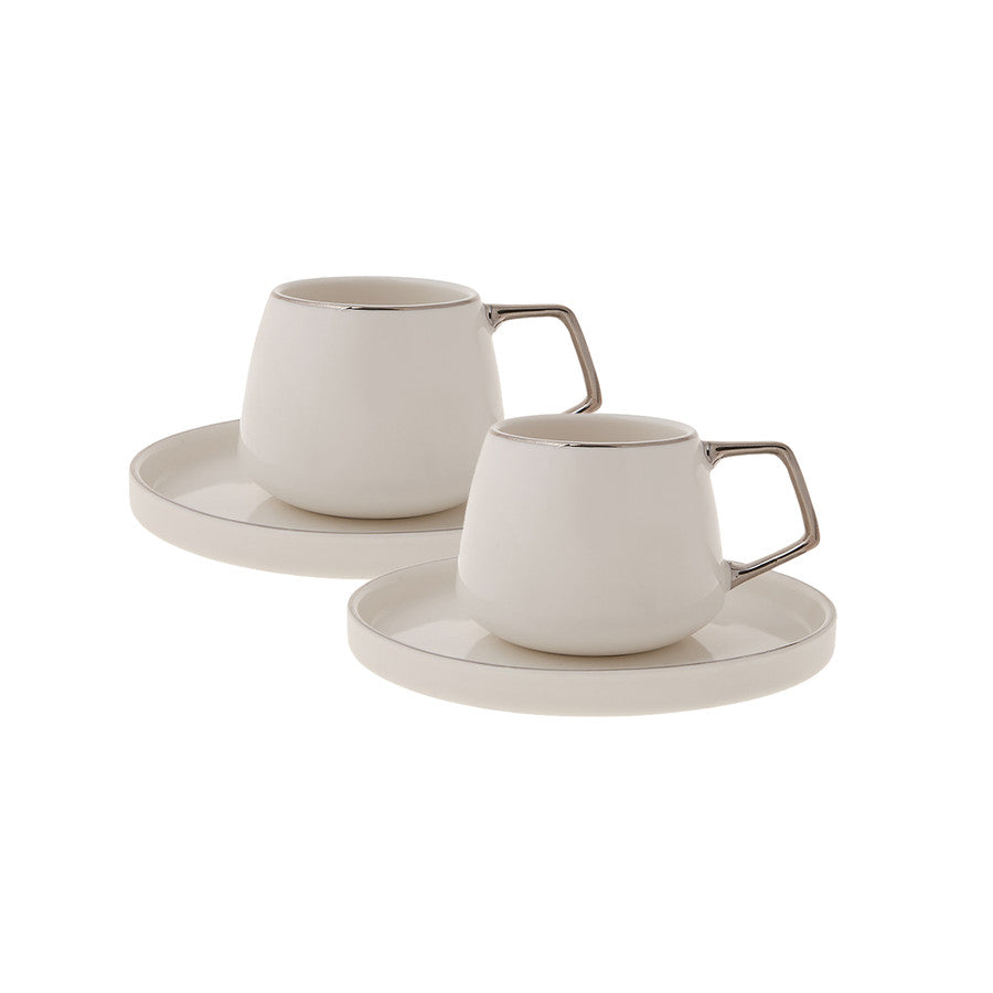 Karaca Saturn Porcelain Turkish coffee set for 2