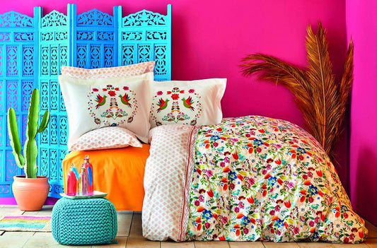 Karaca Home Fushia Queen Duvet set